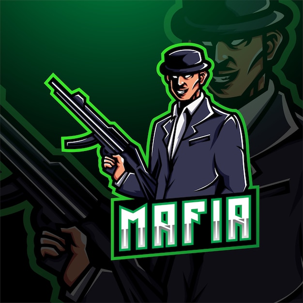 Projektowanie Logo Maskotki Mafii Esport