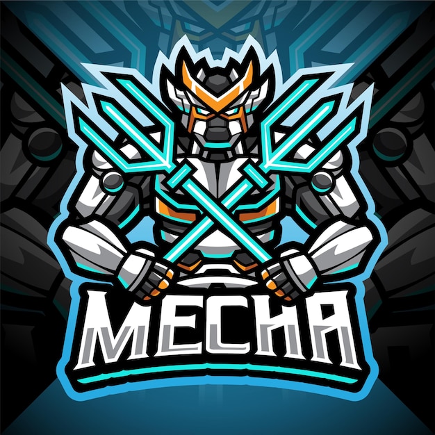 Projektowanie Logo Maskotki Mecha Esport