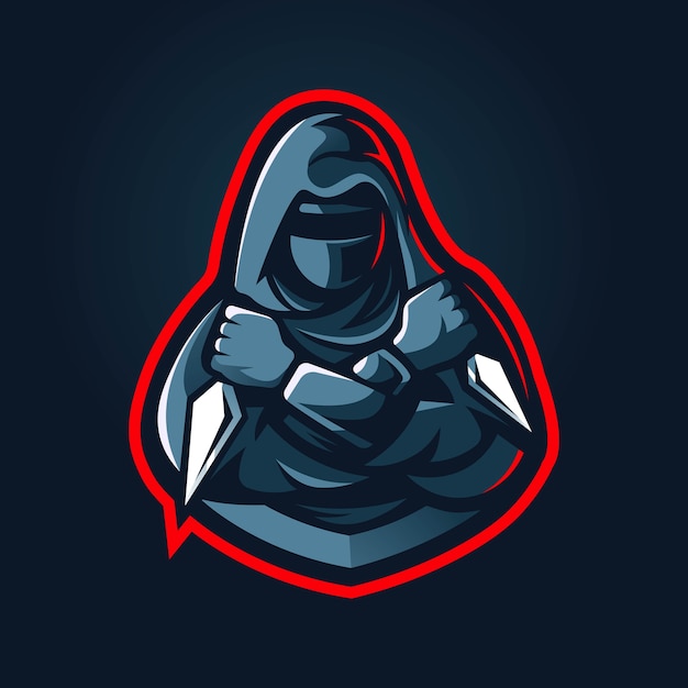 Projektowanie Logo Maskotki Ninja Esport