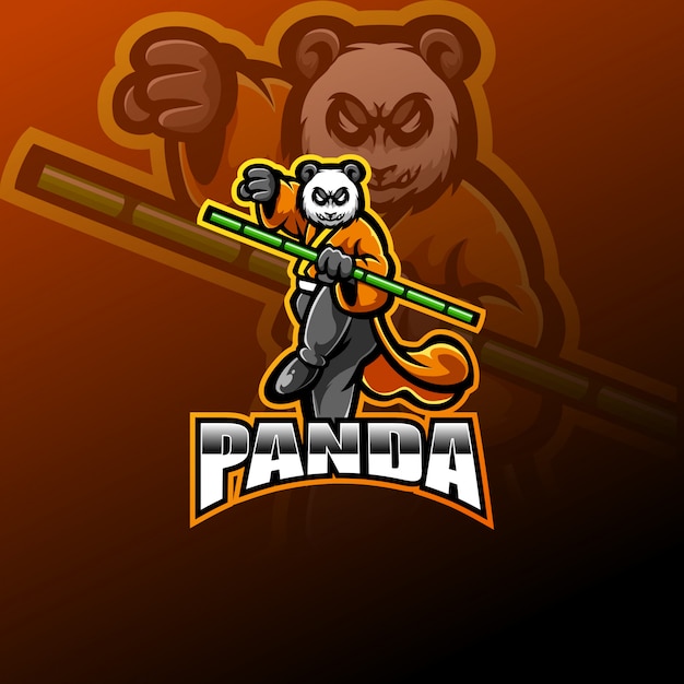 Projektowanie Logo Maskotki Panda Esport