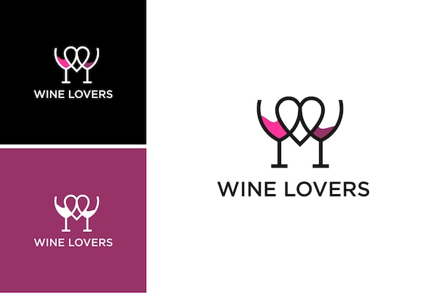 Projektowanie Logo Miłośników Szklanego Wina. Wektor Społeczności Winorośli Alkoholowej