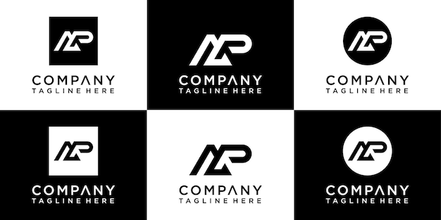 Projektowanie logo monogramu litery Ap