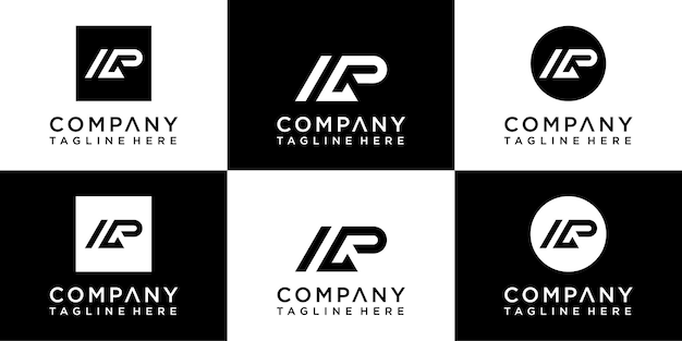 Projektowanie logo monogramu litery Ap