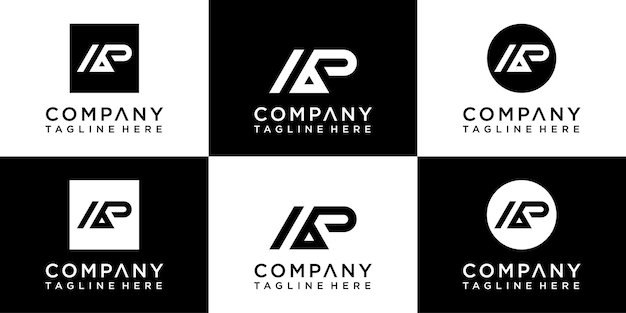 Projektowanie logo monogramu litery Ap