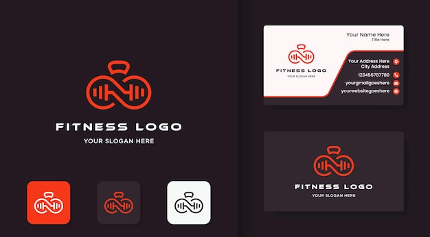Projektowanie Logo Nieskończoności Fitness Z Wykorzystaniem Koncepcji Konspektu I Wizytówki