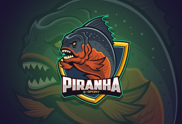 Projektowanie Logo Piranha Esport
