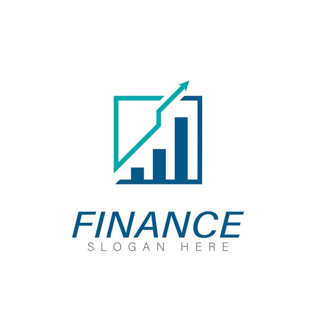 Plik wektorowy projektowanie logo pozyskiwania funduszy finansowych i księgowych