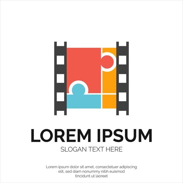 Projektowanie Logo Puzzli I Filmów