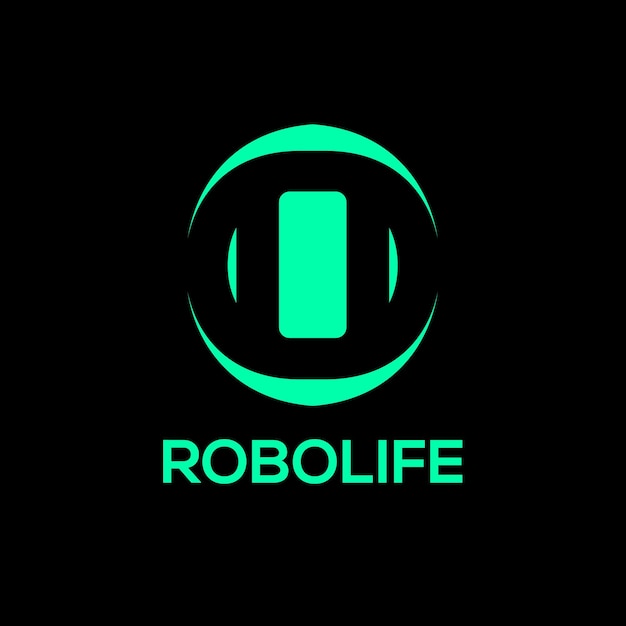Plik wektorowy projektowanie logo robotyki.