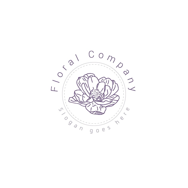 Projektowanie Logo wektor kwiat