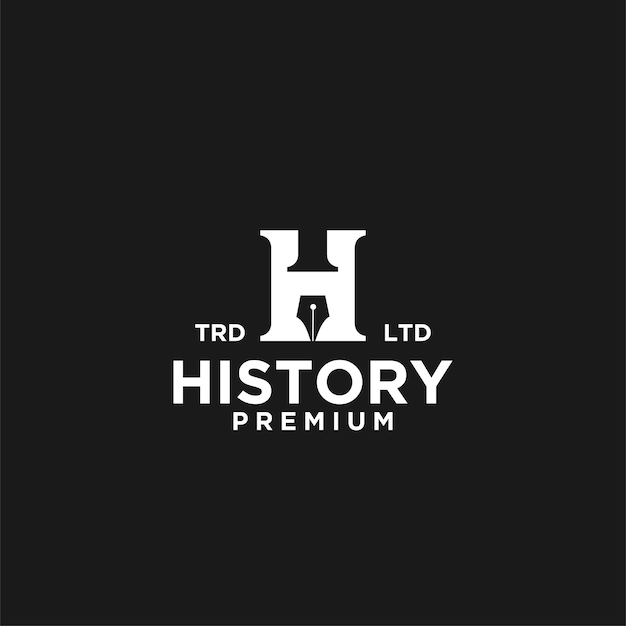 Plik wektorowy projektowanie logo wektor pióra historii