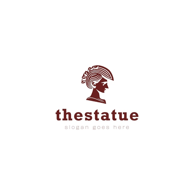 Plik wektorowy projektowanie logo wektor statua