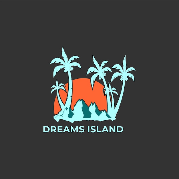 Projektowanie Logo Wektor Wyspa Marzeń