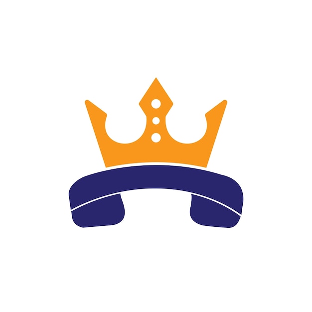 Projektowanie logo wektora wywołania króla
