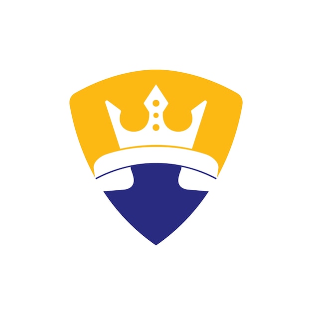 Projektowanie logo wektora wywołania króla