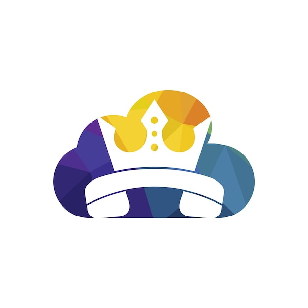 Projektowanie logo wektora wywołania króla