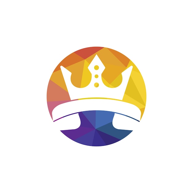 Projektowanie logo wektora wywołania króla