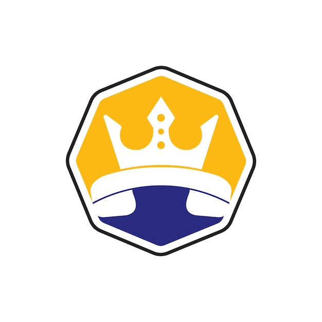 Projektowanie logo wektora wywołania króla