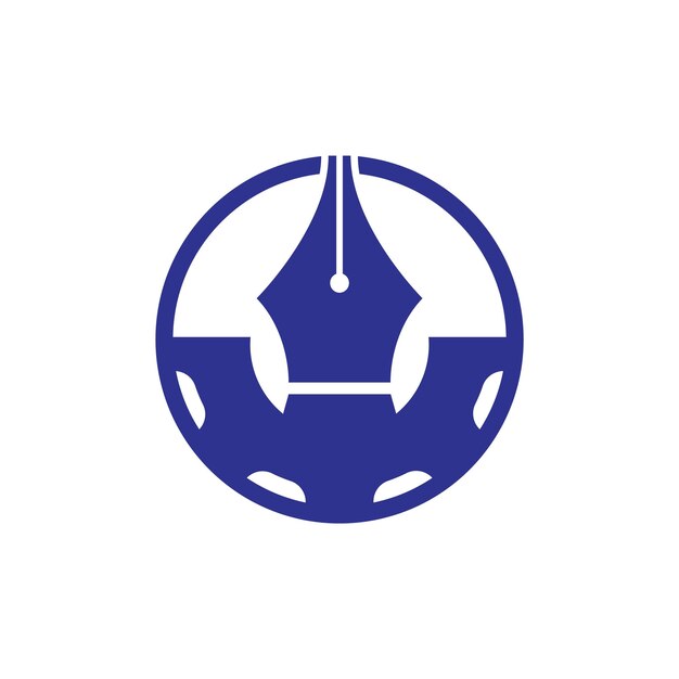 Projektowanie logo wektorowego sprzętu i długopisu