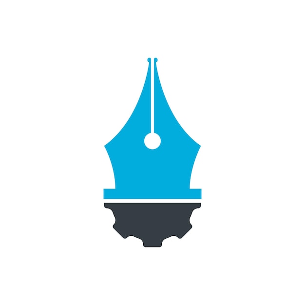 Projektowanie logo wektorowego sprzętu i długopisu