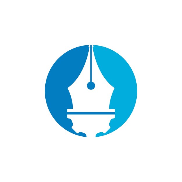 Projektowanie logo wektorowego sprzętu i długopisu