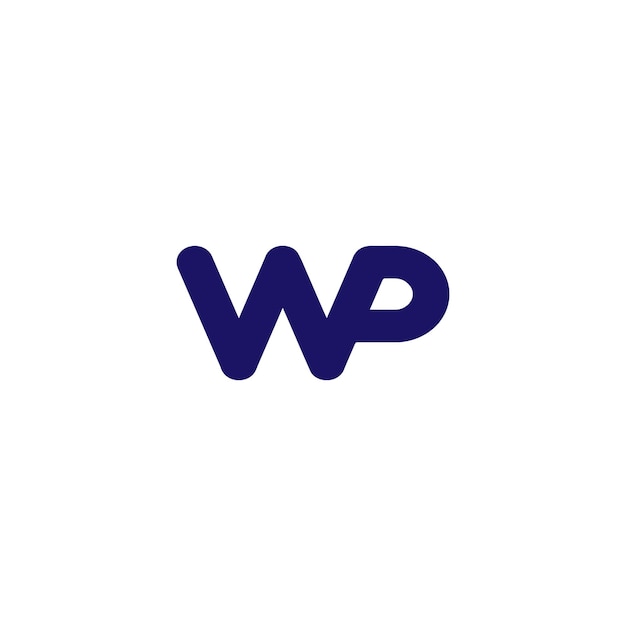 Plik wektorowy projektowanie logo wp