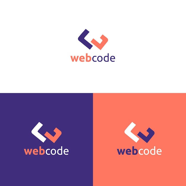Plik wektorowy projektowanie logo z kodem litery w