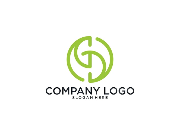 Projektowanie Logo Zielony Monogram Litera G I D