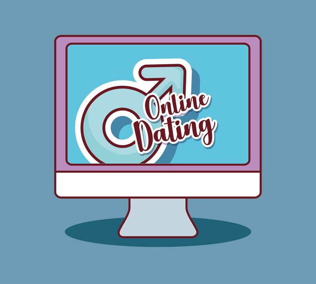 Plik wektorowy projektowanie randek online