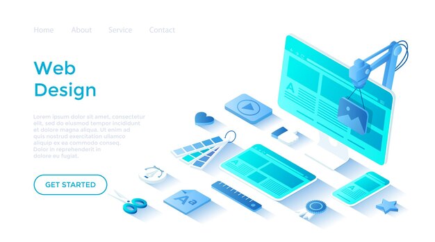 Projektowanie stron internetowych Strona docelowa dla monitorów, laptopów, tabletów, telefonów Tworzenie interfejsu interfejsu użytkownika (UI UX)