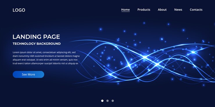 Projektowanie szablonu strony internetowej technologii strony docelowej.