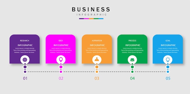 Projektowe Biznes Infografika