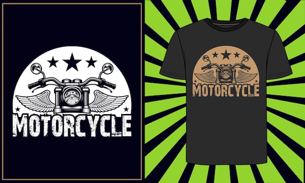 Plik wektorowy projekty koszulek motocyklowych dla miłośników motocykli vintage tshirt motorcycle design
