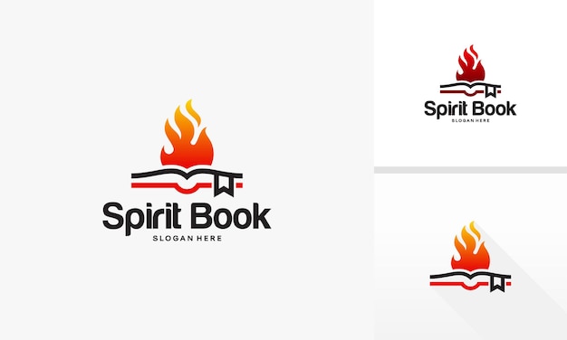 Projekty Logo Spirit Book, Projekty Logo Hot Learn, Projekty Logo Motivation Book