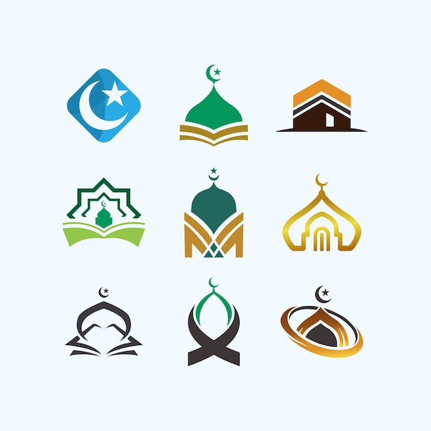 Projekty Symboli Kolekcji Islamskich Logo Dla Biznesu