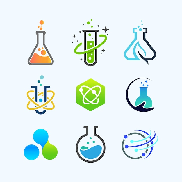 Projekty Symboli Kolekcji Logo Nauki Dla Biznesu