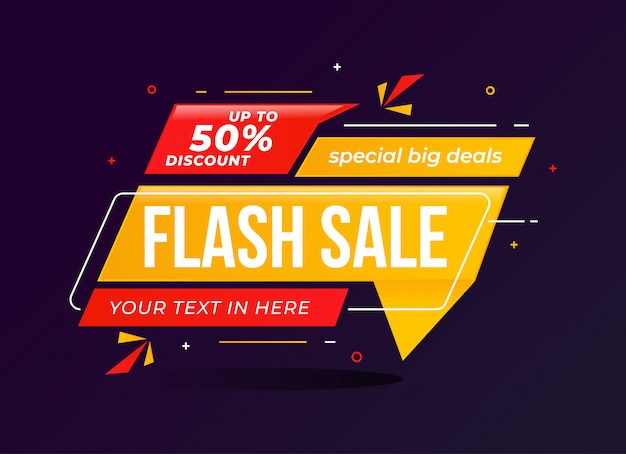 Promocja Promocyjna Szablonu Rabatu Na Sprzedaż Flash