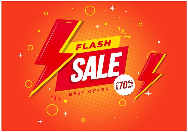 Promocja szablonu banera rabatowego sprzedaży flash