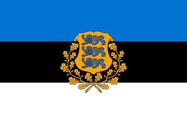 Prosta flaga z herbem