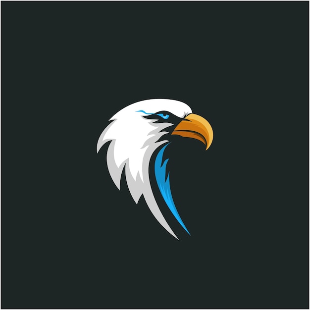 Prosta głowa orła wektor ilustracja projektu nowoczesne logo