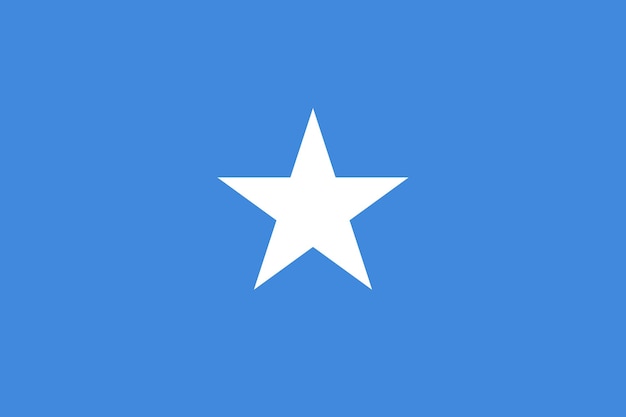Plik wektorowy prosta ilustracja flagi somalii na dzień niepodległości lub wybory