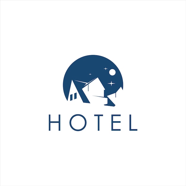 Prosta Ilustracja Logo Hotelu