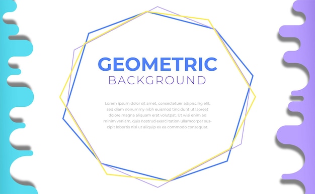 Proste Geometryczne Tło Wektor Swobodny