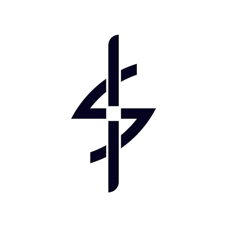 Wektor proste i nowoczesne logo shuriken