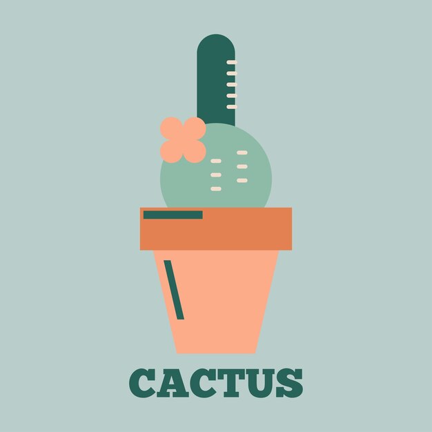 Plik wektorowy proste i unikalne podwójne znaczenie cactus logo design concept vector