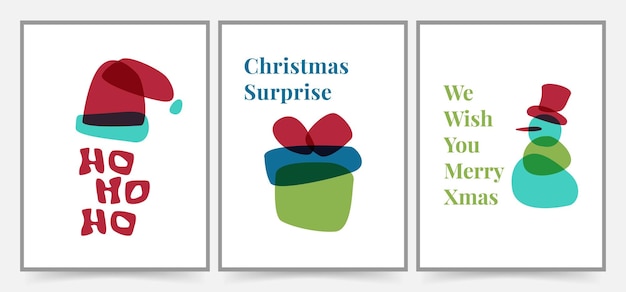 Proste kartki z życzeniami wesołych świąt tła plakaty i projekt okładki zaproszenia na wakacje