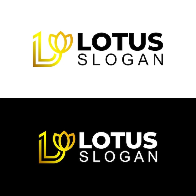 Proste Logo Lotosu Monogram