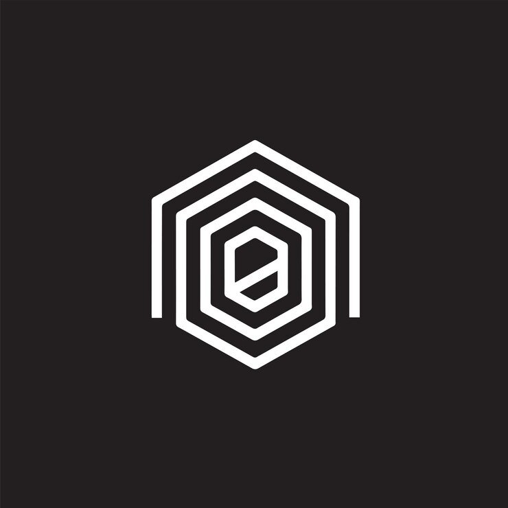 Wektor proste, nowoczesne, kultowe logo w pikselach