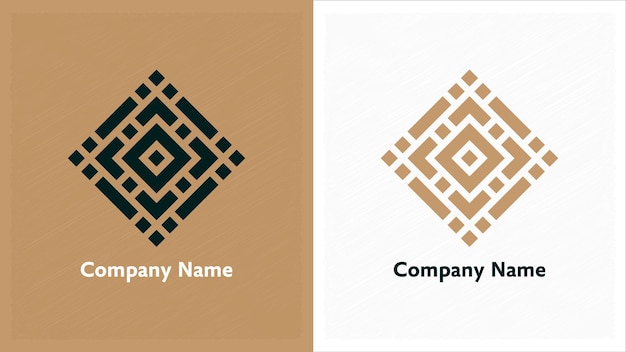Prostokątne logo premium