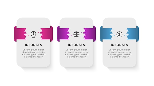 Prostokąty Infografika Z Procesami Wizualizacja Danych Biznesowych